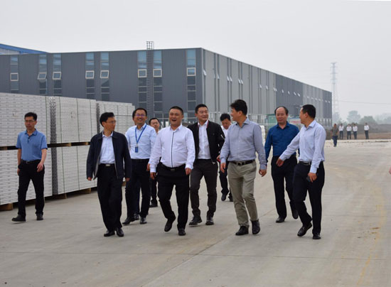 热烈欢迎淮北市委副书记李明一行莅临多金集团金阳项目实地参观考察